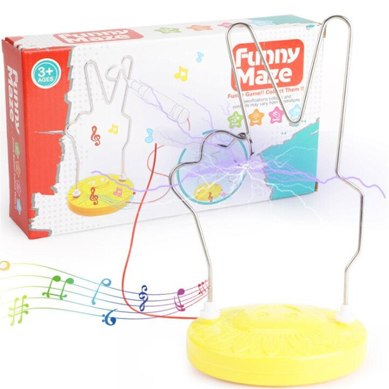 Musik labyrint elektronisk touch terning musik lys op labyrint puslespil legetøj elektrisk pind gå labyrint pædagogisk legetøj børn m legetøj: Sværhedsgrad 1