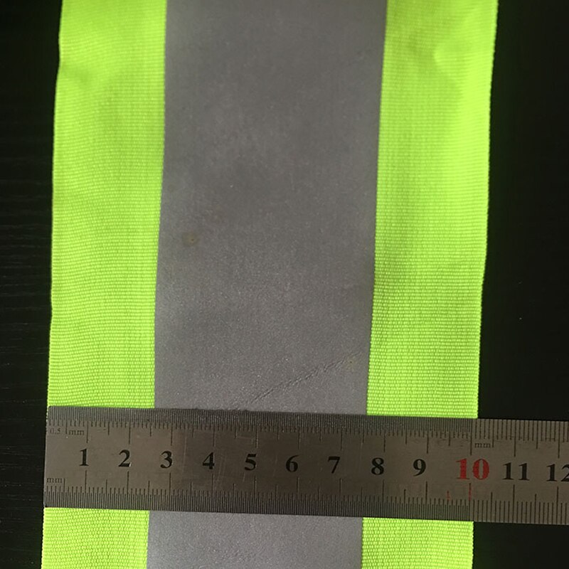 5m x 10cm Reflective Fabric Strip for Safety Clothes Sewing Warning Tape Reflective Cloth Material for Bags Hats Accessories