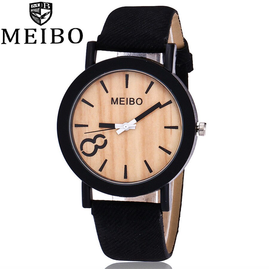 Wooden Women Watch Small And Delicate European Beauty Simple Casual Bracelet Watch Suit Ladies Watches Zegarek Damski: Black