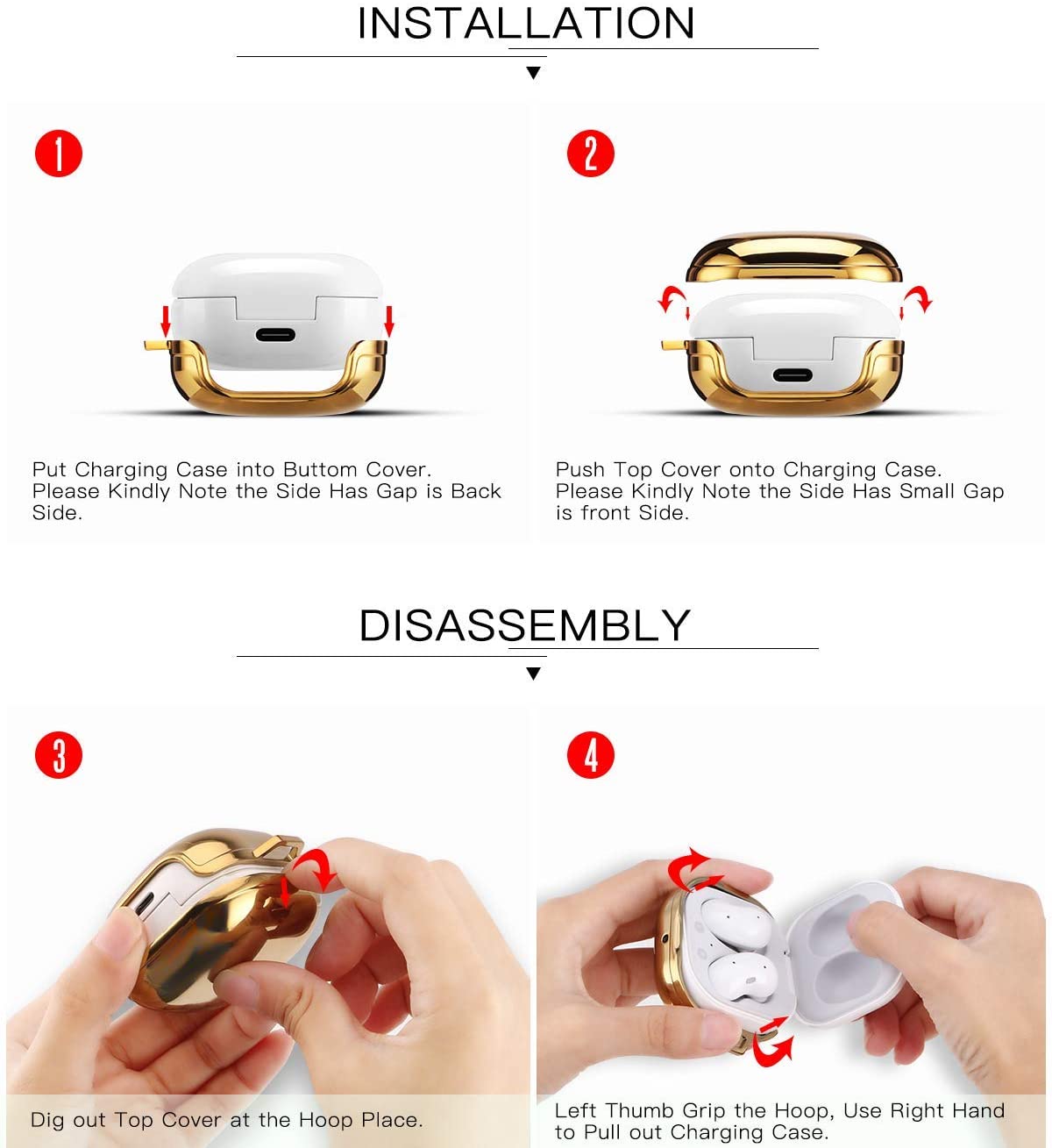 Dla Galaxy Buds 2/Live/Pro Case plastikowe marmurowe błyszczące luksusowe antypoślizgowe twarde powłoki słuchawki akcesoria do Galaxy buds live Case