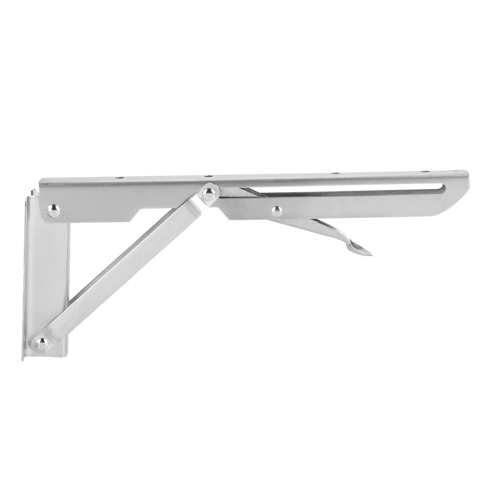 Stainless Steel K Type Triangular Folding Bracket Home Wall Mounted Shelf Movable Storage Foldable Rack Bracket Support