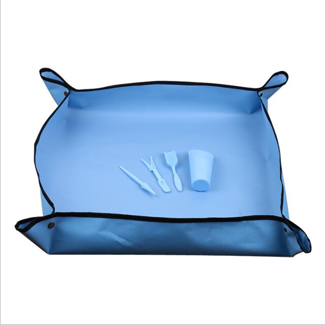 Tuinieren Vlezige Tool Set Scheppen Aarde Emmer Emmer Schop Zaailingen Zaailingen Bestrating Lepel Drie Sets Emmer Scheppen: Blue 5 piece set