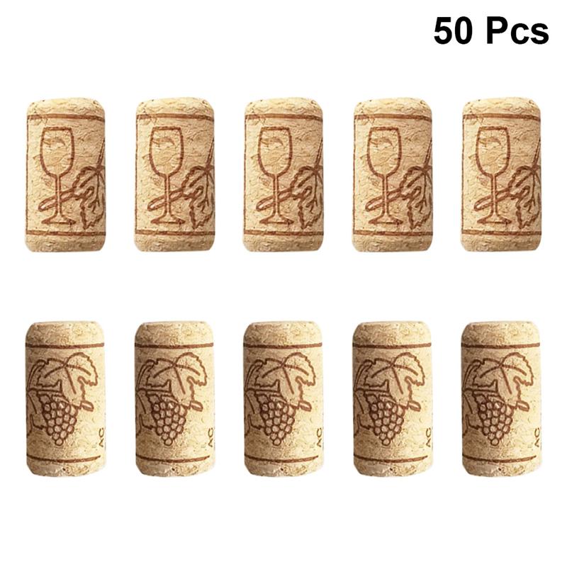 50/100pcs Wine Cork Sealing Wine Cork Wine Bottle Stopper Wooden Sealing Cover Bar Tool Bottle Closure Barware Tool: 50pcs  Picture 2