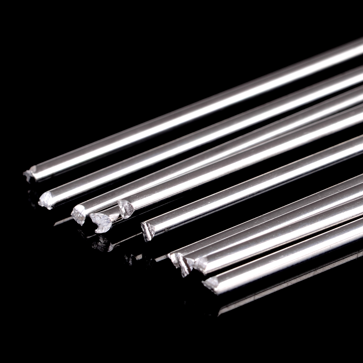 10 stk metal aluminium svejsning stang lav temperatur magnesium lodning loddestang stænger 1.6 mmx 250mm sølv