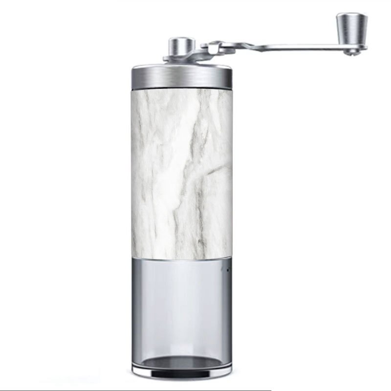 Marble Grain Coffee Bean Grinder Portable Stainless Steel Crank Manual Manual Handmade Coffee Grinder Mill Kitchen Tool Grinders: Marble Grain