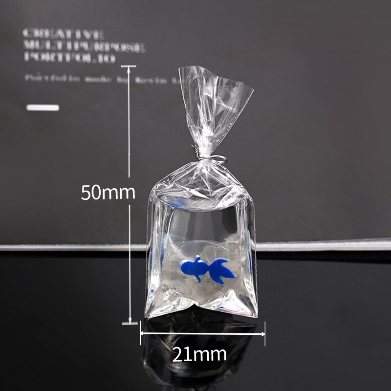 Nachbildung eines transparenten wasserbeutels, fisch-handyhülle, diy-cartoon-zubehör, material für schlüsselanhänger, ornamente: 03