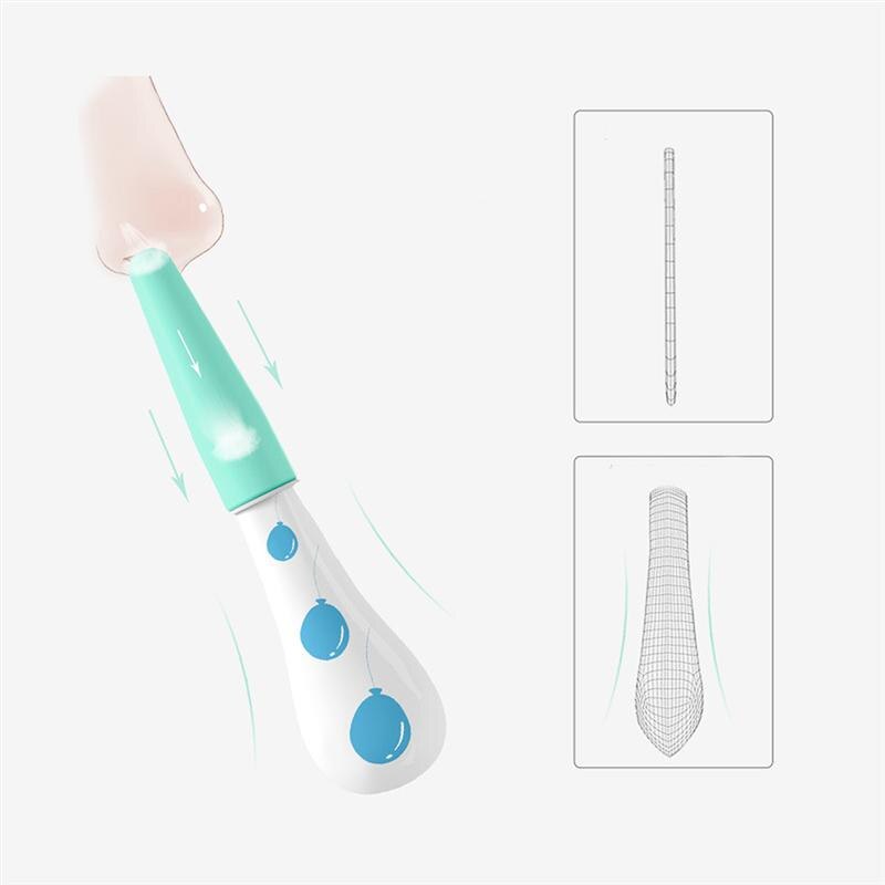 Soft Nasal Apparatus Safe Nose Cleaner Hygienic Nasal Aspirator Snot Sucker For Newborn Toddler Baby Kid Light Green