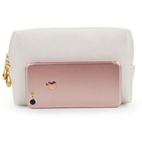 Estojo de maquiagem beleza, bolsa organizadora para viagem, produtos de higiene pessoal, preto, rosa, marrom, prata