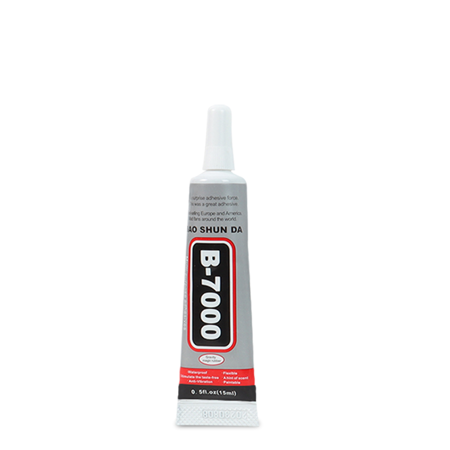 B7000 Glue, Handy-Bildschirmkleber, geeignet für Schmuck, Hausbau-Modelle, Trockenblumen, Holzrahmen, Stoffe, Pappe, Wollstoffe, universelle Bastelarbeiten, kreativer, weicher Kleber, Anti-Verstopfungs, 110ml: WHITE