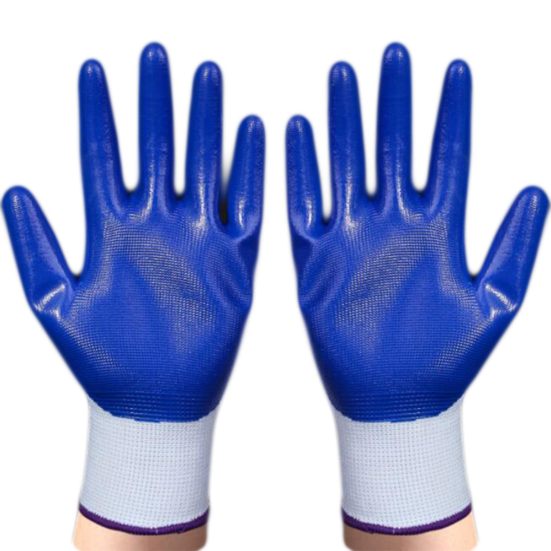 Guantes de trabajo recubiertos de nitrilo, antiestáticos, de seguridad, para conductores, trabajadores constructores, jardinería, 1 par
