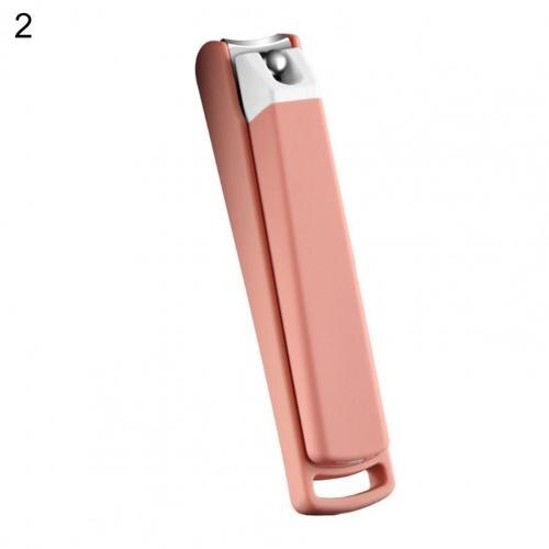 Nagel Cutter L-förmigen Seite Hafen Nagel Pflege Werkzeug Tragbare Praktische Langlebige Nagel Haarschneidemaschine Nagel Haarschneidemaschine für freundlicher:  Rosa 2