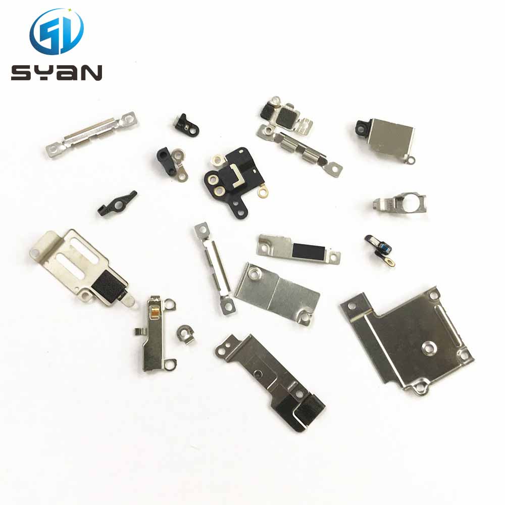 Originele Kleine Metalen Onderdelen Houder Beugel Shield Plaat Set Kit voor iphone 5 5s 6 6 plus 7 7 plus 8 8 plus Innerlijke Accessoires