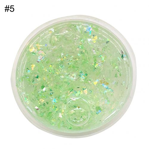 60ml Kinder Schleim Spielzeug DIY Glitter Pailletten Schlamm Schleim Schlamm Stress Entlasten Kitt Kinder-Ton Spielzeug Stress Relief Kinder spielzeug: Grün