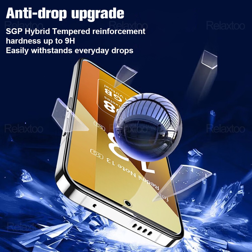 1-5Pcs Armor Full Cover Tempered Glass For Xiaomi Redmi Note 13 Note13 15 Pro 13Pro 14 Note14 14S 4G 15Pro 5G Screen Protector