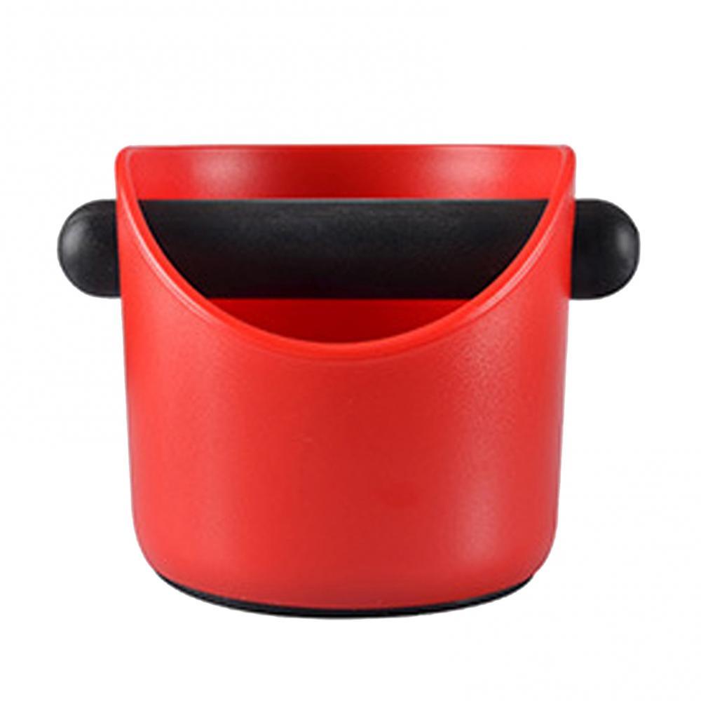 Bin Household Coffee Grind Knock Box Container Anti Slip Coffee Dump Cafe Tools Kitchen Coffeware Sets: Red