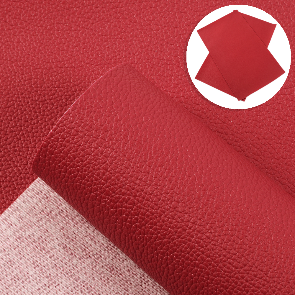 20*33cm Plain Color Lychee Grain Leather Fabric Faux Leather For Handbag Wallet Earrings Making,1Yc9050: 1099262011