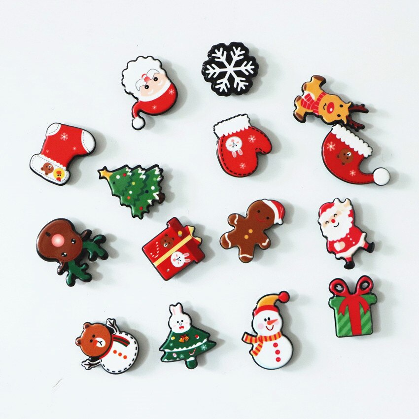 (15 stks/partij) leuke Kerst Stijl koelkast magneten Leuke bericht magnetische sticker X-Max Decoratie Kinderen