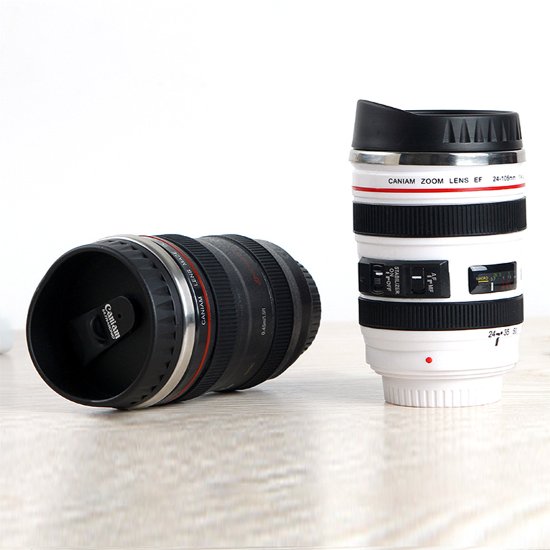 Rvs Slr Camera EF24-105mm Koffie Lens Mok 1:1 Schaal Caniam Koffie Mok
