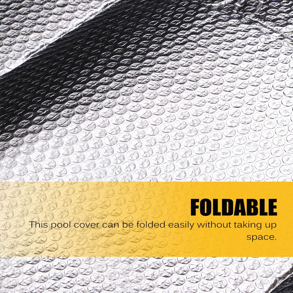 Zwembadafdekking beschermend lichtgewicht regenbestendig zwembadafdekking regenbestendig bovengronds tuin schoon houden lichtgewicht gemakkelijk te gebruiken opvouwbaar