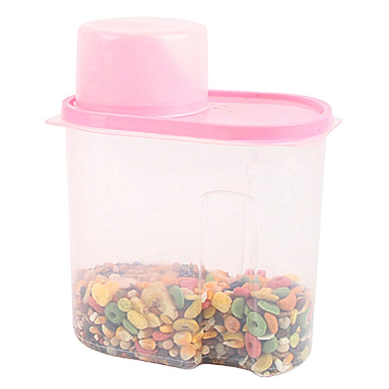 1PC Dog Food Box Cat Feeder Bucket Pet Bowl Feed Container Storage Barrel Box Dog Bowl Large Capacity Box Container