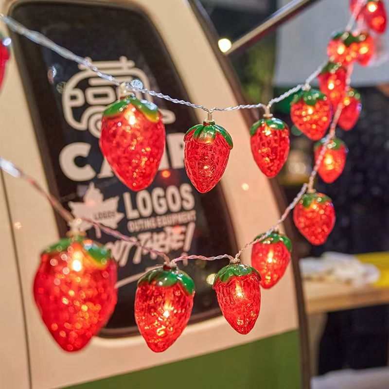 Strawberry Theme Girl's Birthday Party Decoration Disposable Fruit Tableware Tablecloth Balloons Banner Cake Toppers Baby