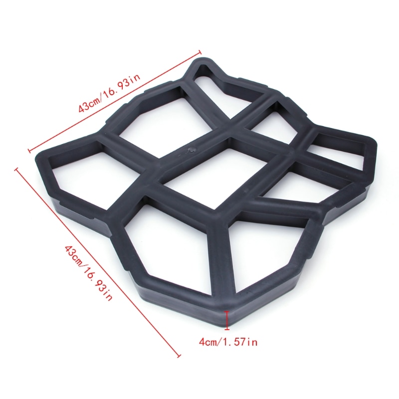 1pc doe-het-zelf tuinpad mallen maken oprit bestrating bakstenen terras betonplaten pad  m0xd