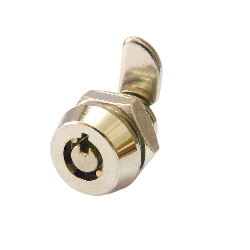 M12 Zinc Alloy Small Tubular Cam Lock for PC Case 4 Pins Mini Tubular Cam Lock key with plastic cover 2 key pull 1Pc