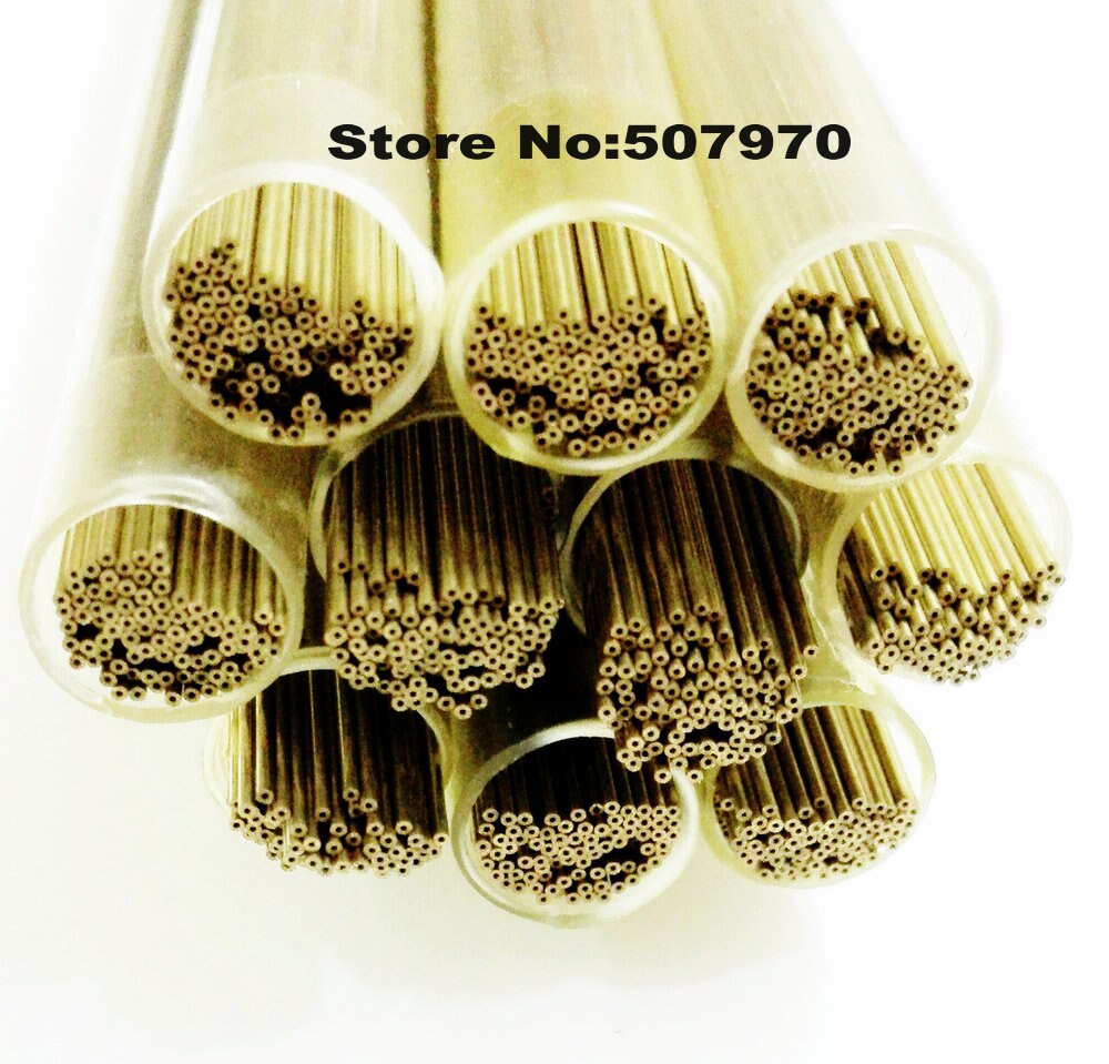 Ziyang-Tubo de electrodo de latón OD0.6 x 400mm, orificio único para máquina de perforación EDM