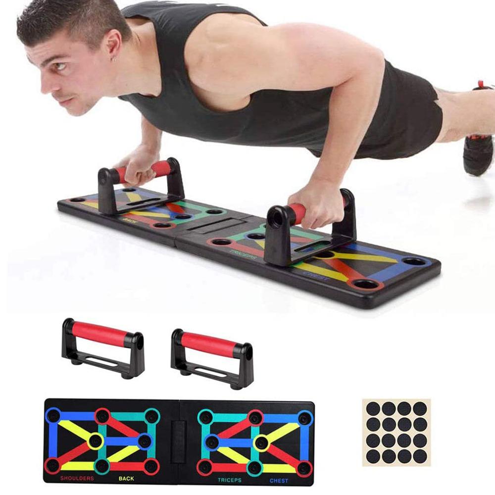Push Up Board Body Building Fitness Exercise Tool Foldable Gym Training Workout Chest Muscle Push-Up Training Bracket