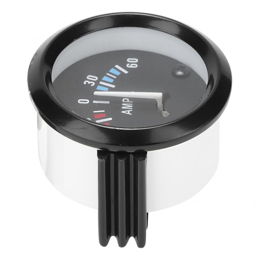 thumbnail image 2 of 52mm 12V Ammeter Gauge 60-0-60 AMP With LED Backlight – Blue Dial, Mount Bracket 2 of 4