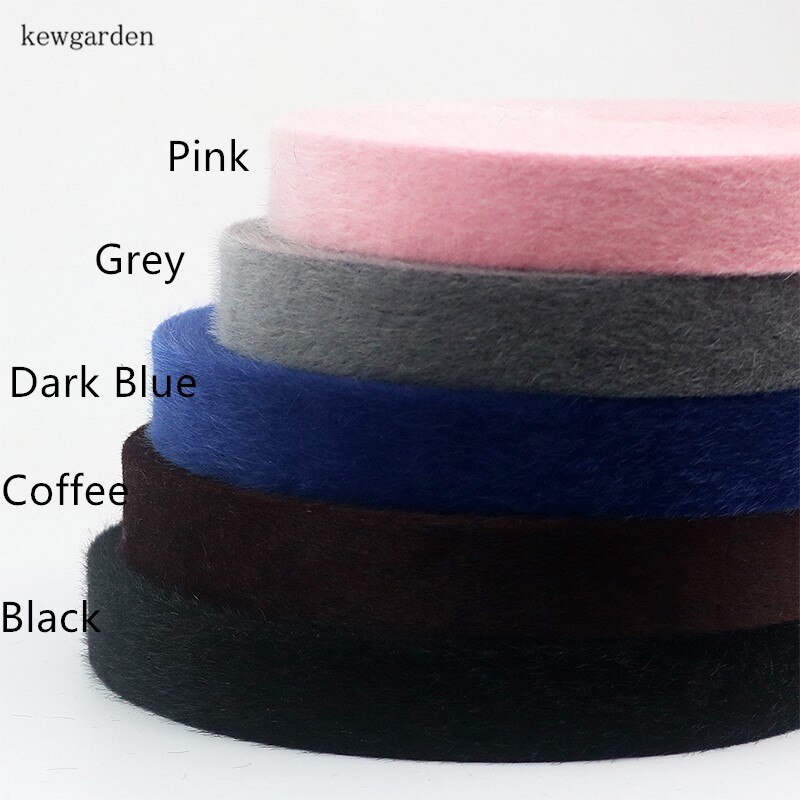 Kewgarden pluche fluwelen stof gelaagde doek linten 1-1/2 " 1 " 3/8 " handgemaakte tape wollen lint diy strik lint 5m/ stuks