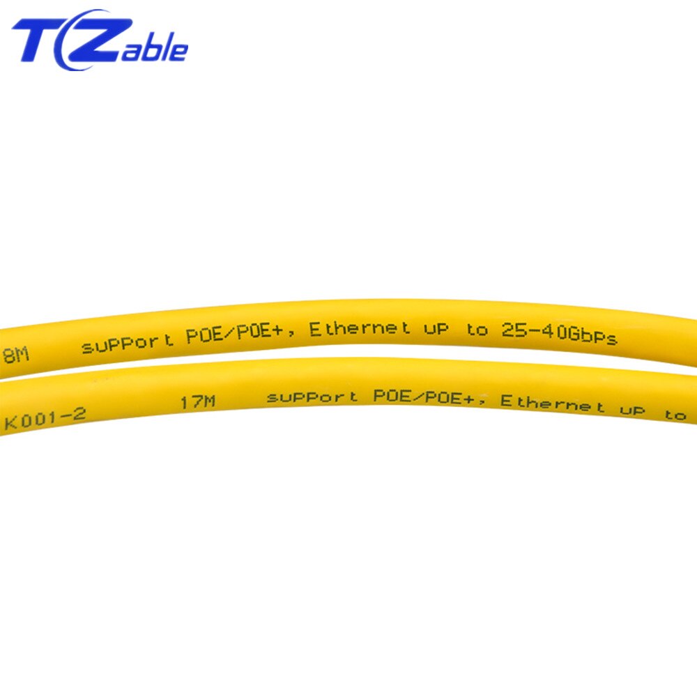 Cat8 Sftp Dual Afgeschermde Netwerk Kabel 40Gbps 2000 Mhz Ondersteuning Poe 100W Ethernet Kabel Voor Glasvezelkabels synchrone Uitgang: 0.5m