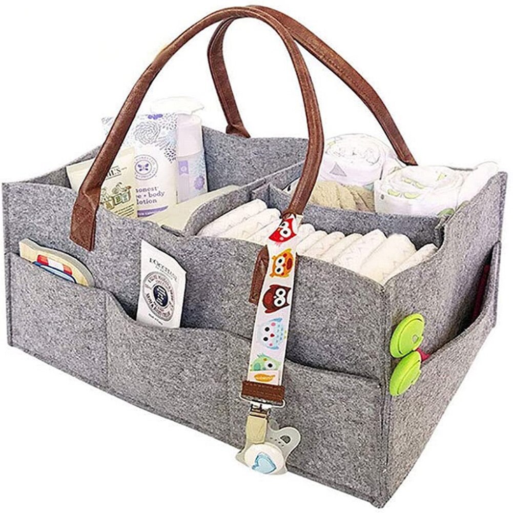 Baby Windel Caddie Organizer Faltbare Fühlte Lagerung Tasche Tragbare Leicht Multifunktions Veränderbar Fächer Für Frauen