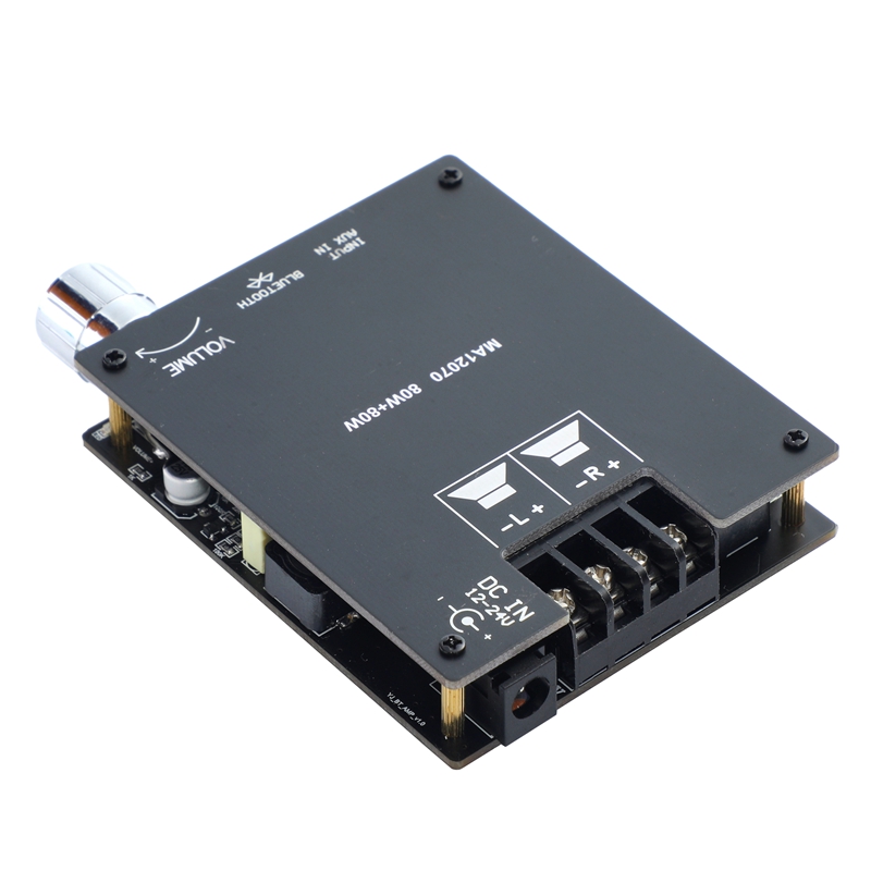 BAHOD MA12070 Audio Amplifier 80W+80W Bluetooth 5.0 Infineon Class D Digital Audio Power Amplifier AUX HiFi Stereo Amplifier