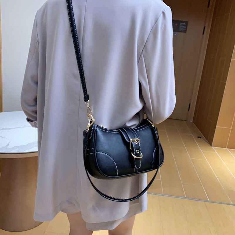 Nuovo 2020 di Qualità di Modo di Cuoio dell'UNITÀ di elaborazione ottavino Borsa con Tracolla per Borse di Spalla Delle Donne Della signora di proprietà Borsoni E Borse sacco