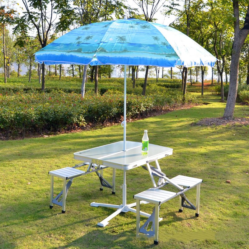 Portable Folding Table And Chair Outdoor Picnic Foldable Aluminum Desk Chair