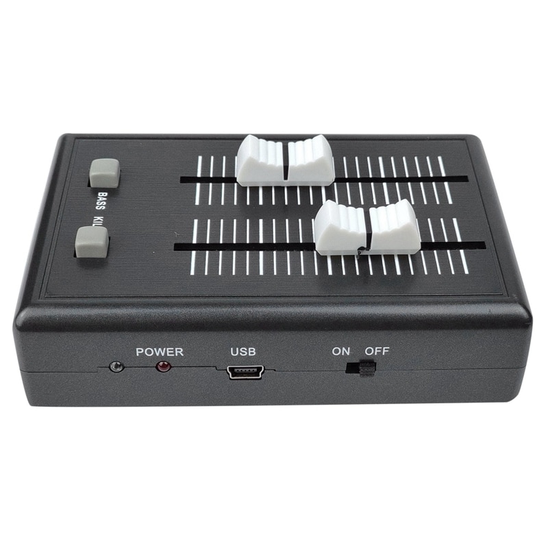 Mini Mixing Console 2 Channel Audio Mixer Console Built in 600MAh for Phone/Computer/Laptop/DVD