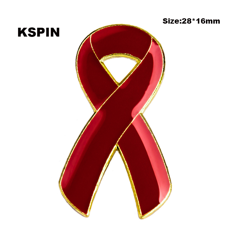 Lint Borstkanker Awareness Revers Pin Aids Metalen Badge Pin Broche Decoratieve Knoppen voor Kleding XY0025