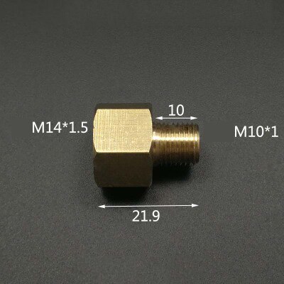 M10 M14 M16 M20 Metric Female To Male Thread Connection Brass Pipe Fitting Adapter Coupler Connector For Fuel Gas Water: NO6