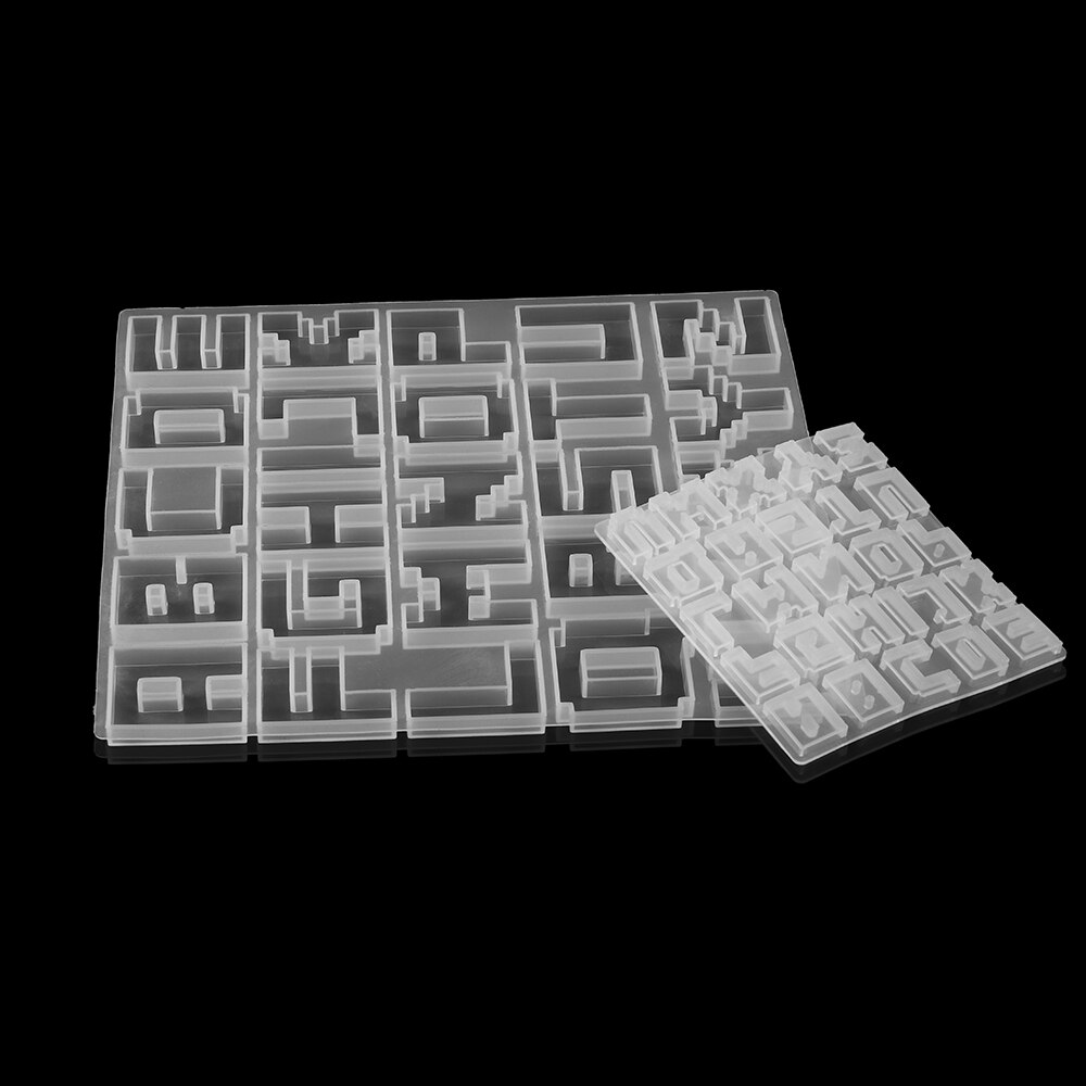 1pcs English Alphabet Silicone Casting Molds Letter Epoxy Resin Molds Mixed Style For DIY Jewelry Making Findings Supplies