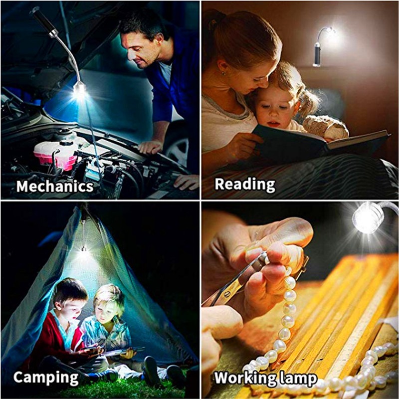2 stücke Tragbare Magnetische LED Grill Licht Lampe 360 Grad Einstellbar für BBQ Grill Grillen Lichter Outdoor Grill Beleuchtung Werkzeuge