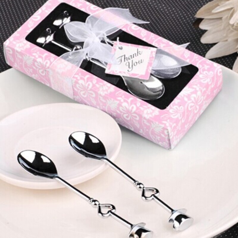 Souvenir Wedding Souvenir 1 set Wedding Souvenirs Love Drink Tea Coffee Spoon Bridal Shower Wedding for Guests Wedding Birt