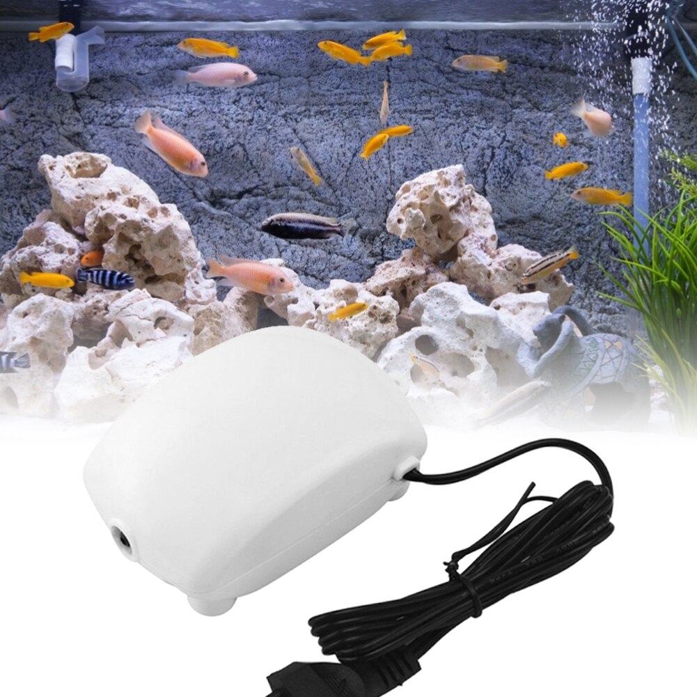Portable Fish Tank Increasing Oxygen Pump Air Flow Maker Machine Ultra Low Noise Aquarium Air Compressor Aerator Pump Equipment