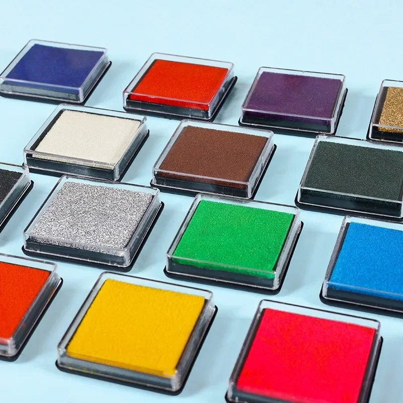 15 colori carino tampone di inchiostro artigianale a base di olio tamponi di inchiostro fai da te per timbri di gomma tessuto album di ritagli decorazioni di nozze tampone per impronte digitali