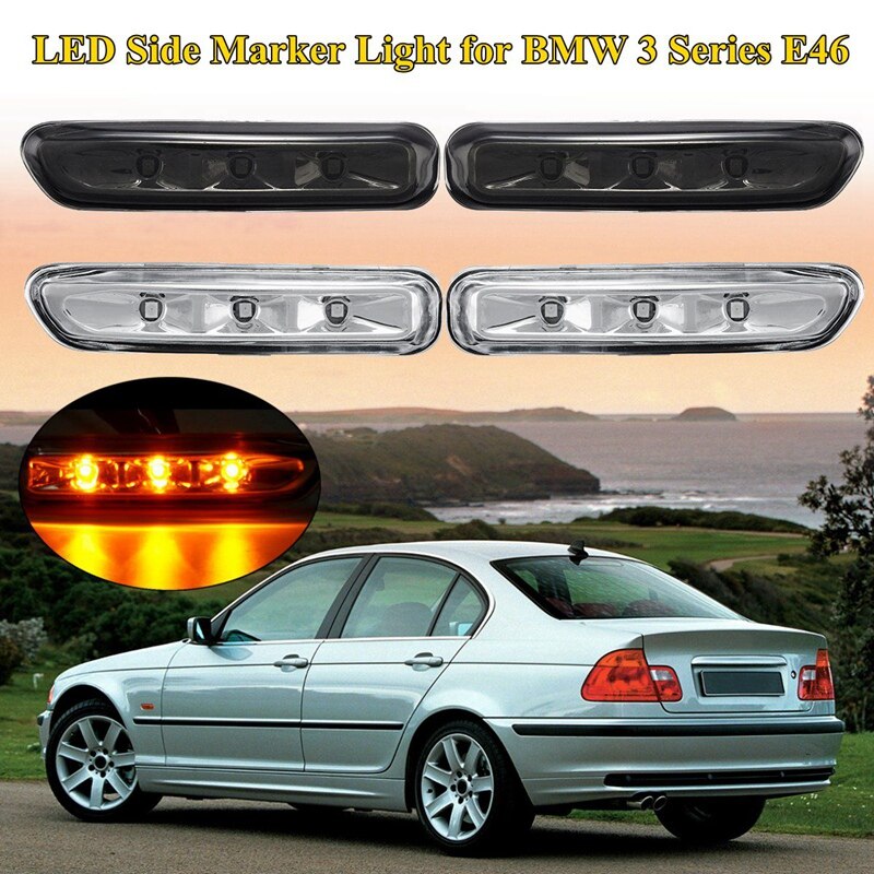 For-BMW 3 Series E46 316I 318I 325I X3 E83 E90 4D/2D 1999-2003 Turn Indicator Side Marker Lamp Turn Signal Light