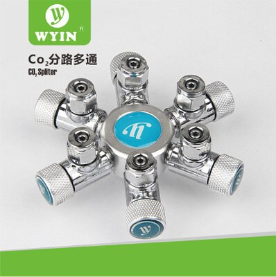 Wyin Aquarium Multi Manier CO2 Spliter Distributeur Divider Naald Klep Rvs Terugslagklep Bubble Counter Co2 Regulator: W0206