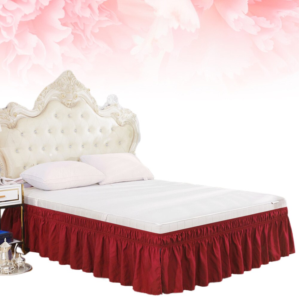 1pc lagner sengetøj plisseret nederdel støv flæse seng skjorte seng tilbehør bouffancy seng nederdel til seng hotel