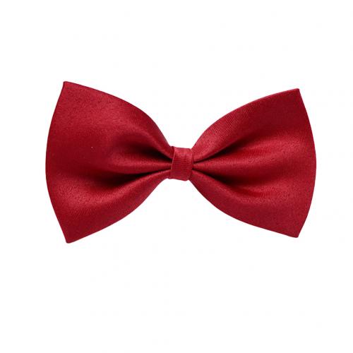 Ensfarvet baby kids slips justerbar slips bowtie fest fotografering rekvisitter jakkesæt slips til baby dreng pige: Rødvin