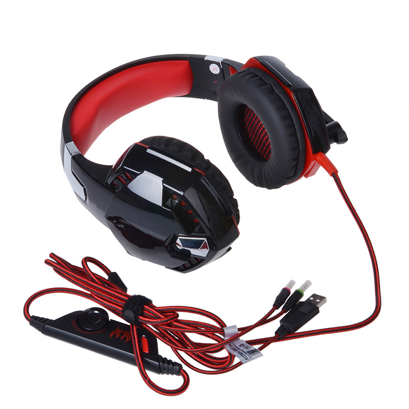 Stereo Bass Gaming Headset Kopfhörer mit Mic für PC Computer Spiel Maschine Wired Headset наушники игровые для пк casque gamer