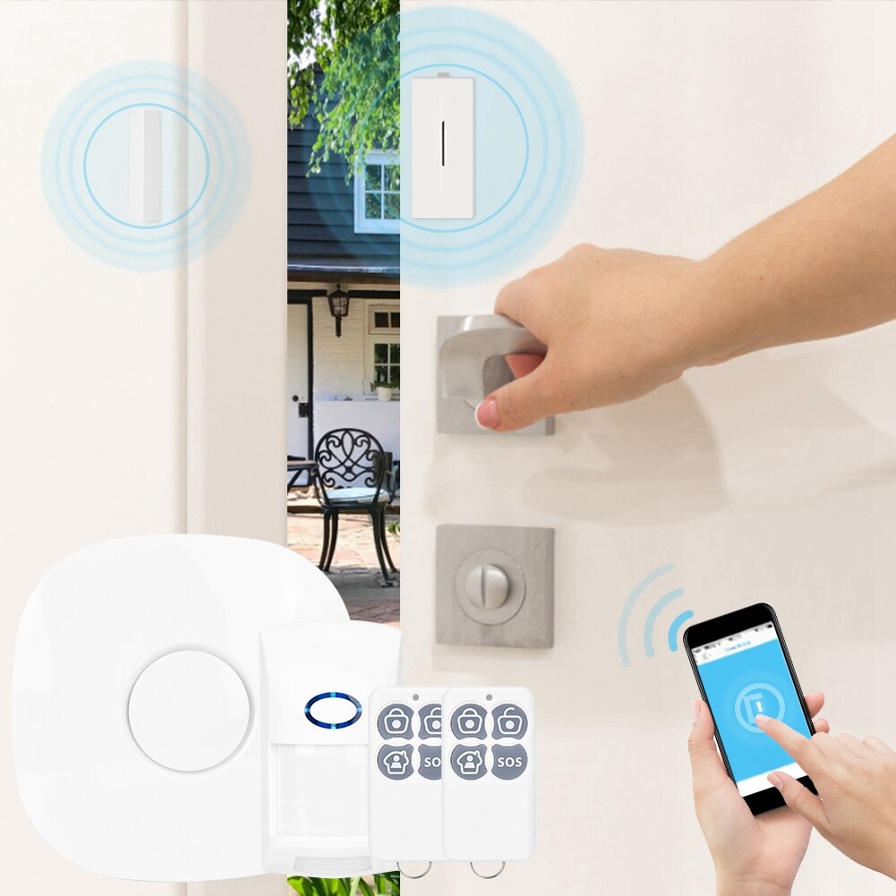 GSM Alarm Host Home Burglar Alarm Wireless Sensor System Remote Control APP